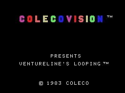 Looping title screen for Colecovision